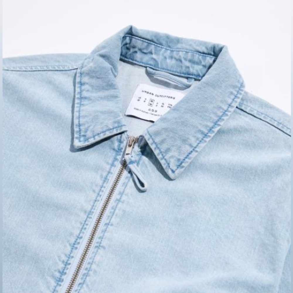 NWT Urban Outfitters Harrington Denim Jacket - Picture 3 of 9